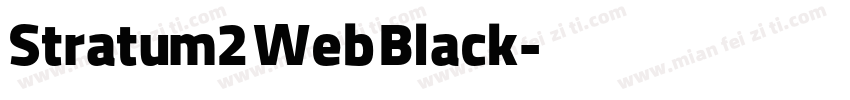 Stratum2 Web Black字体转换